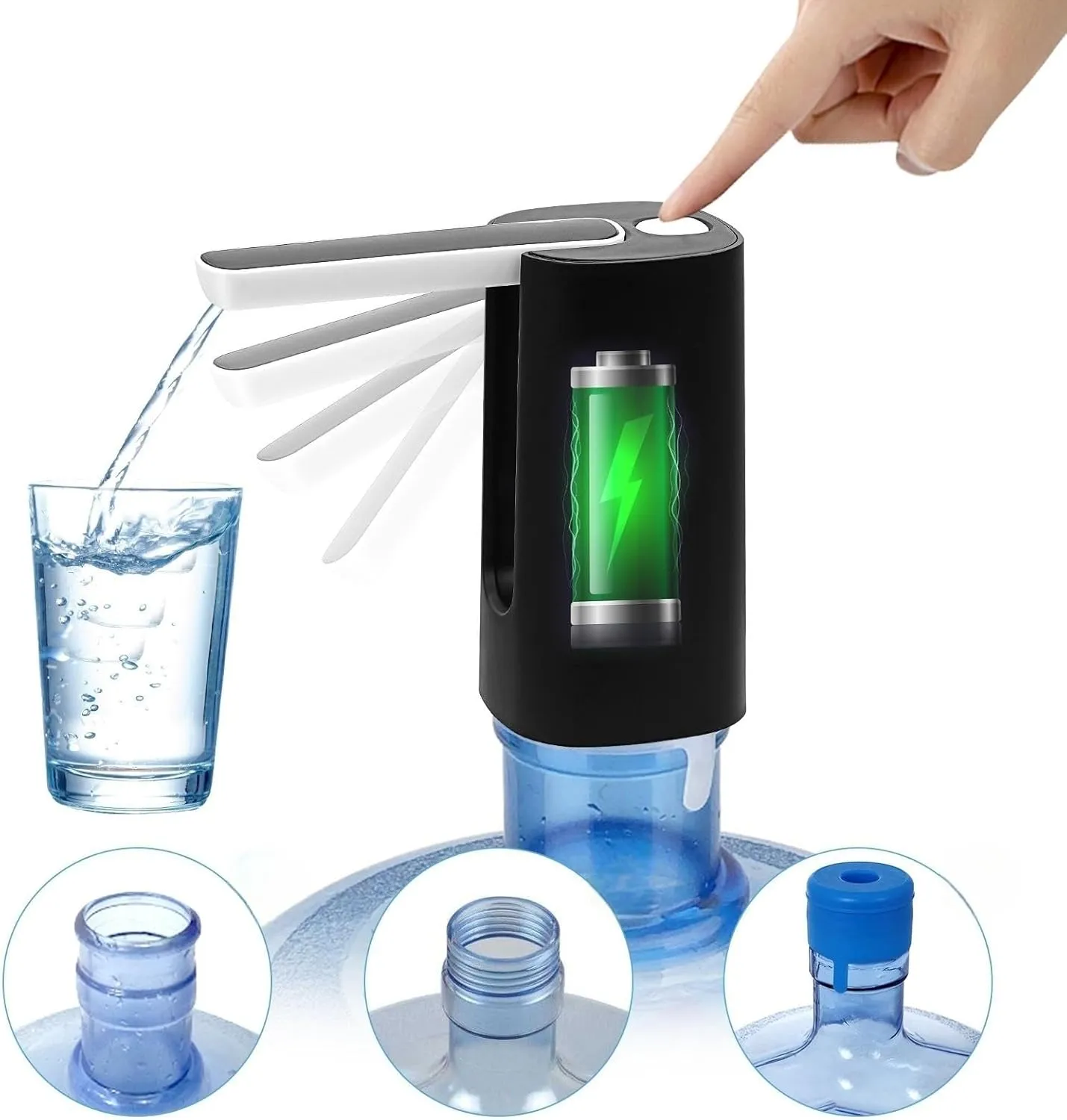 Pompe à Eau Électrique Rechargeable – Servez l'Eau Sans Effort en Appuyant sur un Bouton